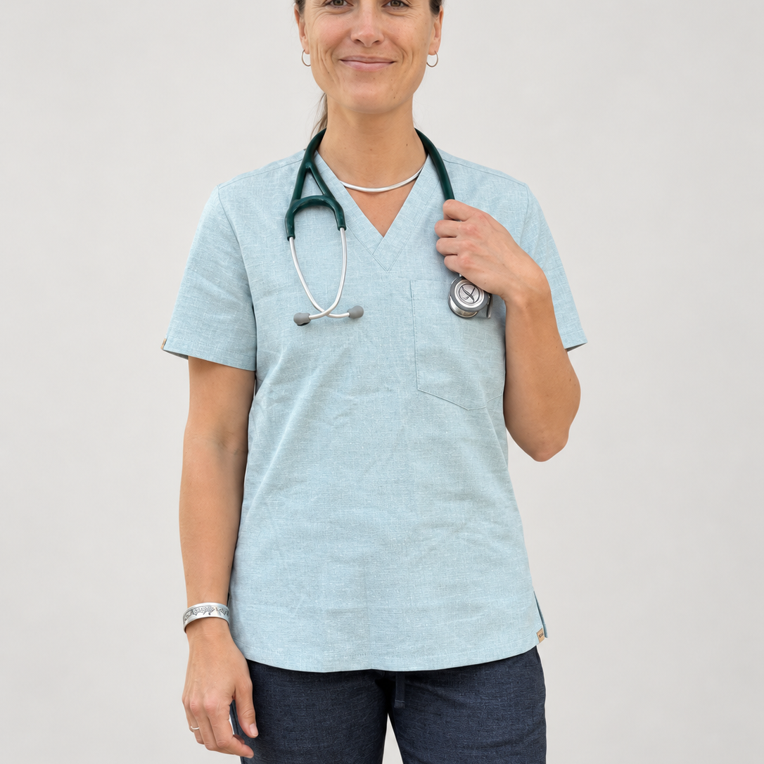 Avila Scrub Top, front top