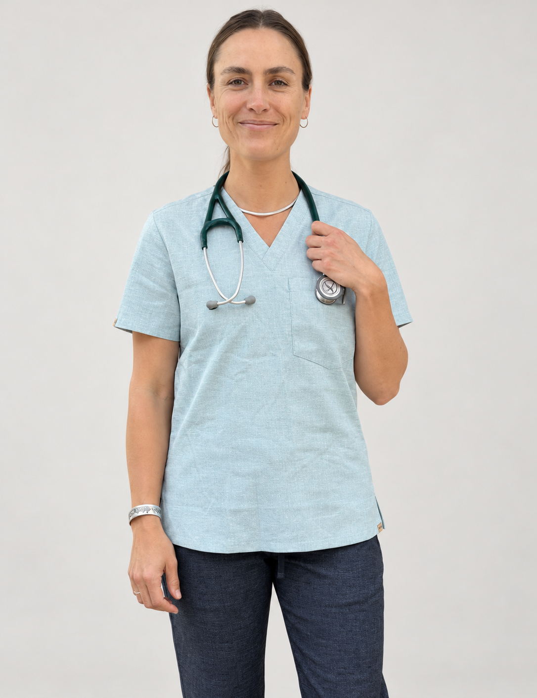 Avila Scrub Top, front top