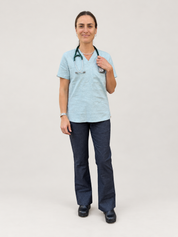 Avila Scrub Top and Tiana Scrub Pants, front outfit
