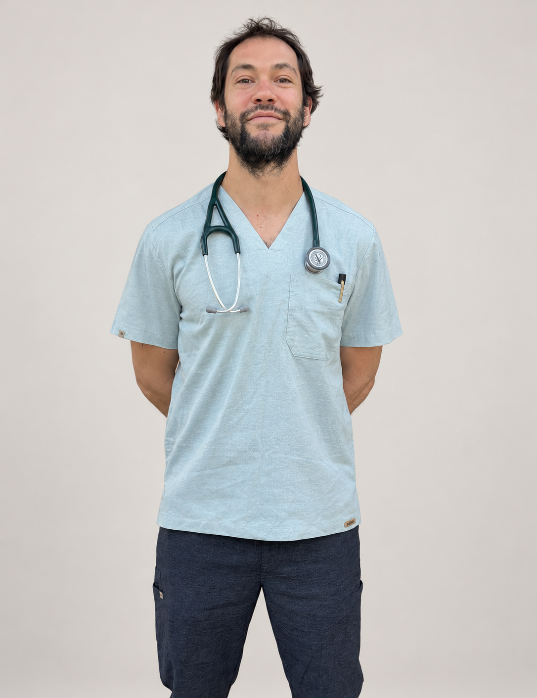 Manali Scrub Top, front top