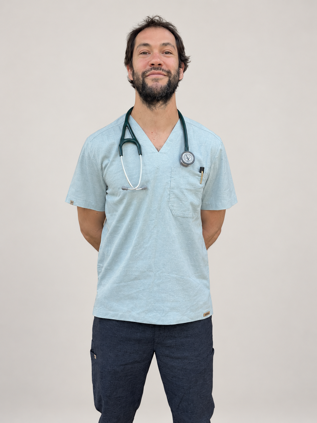 Manali Scrub Top, front top