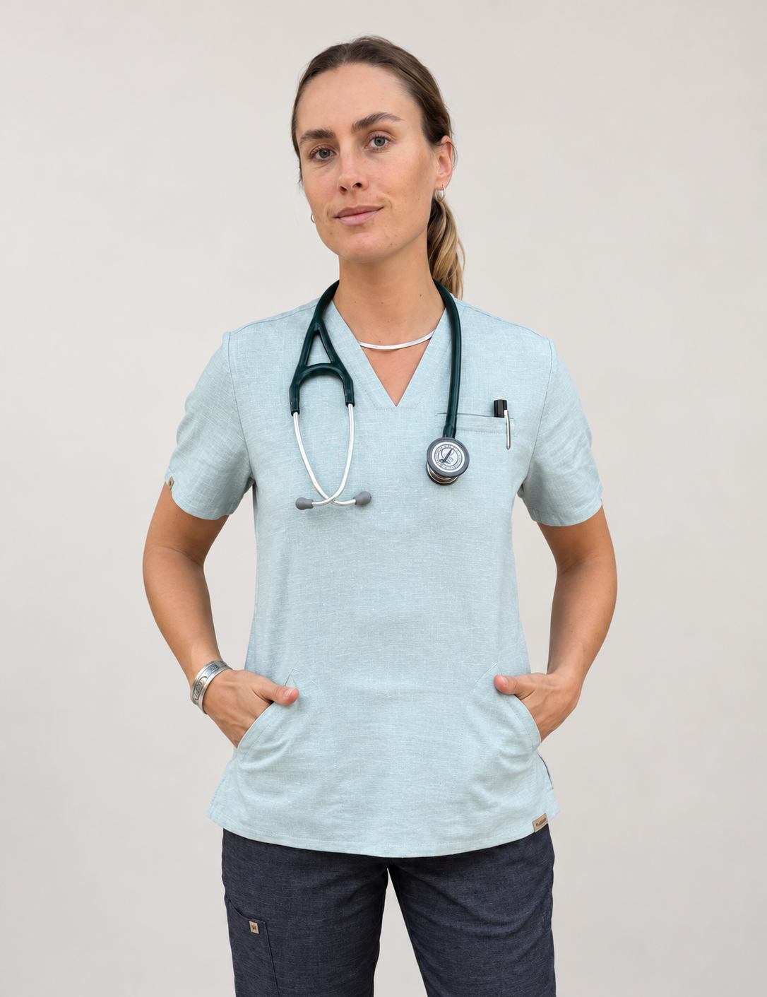 Siena Scrub Top, front view