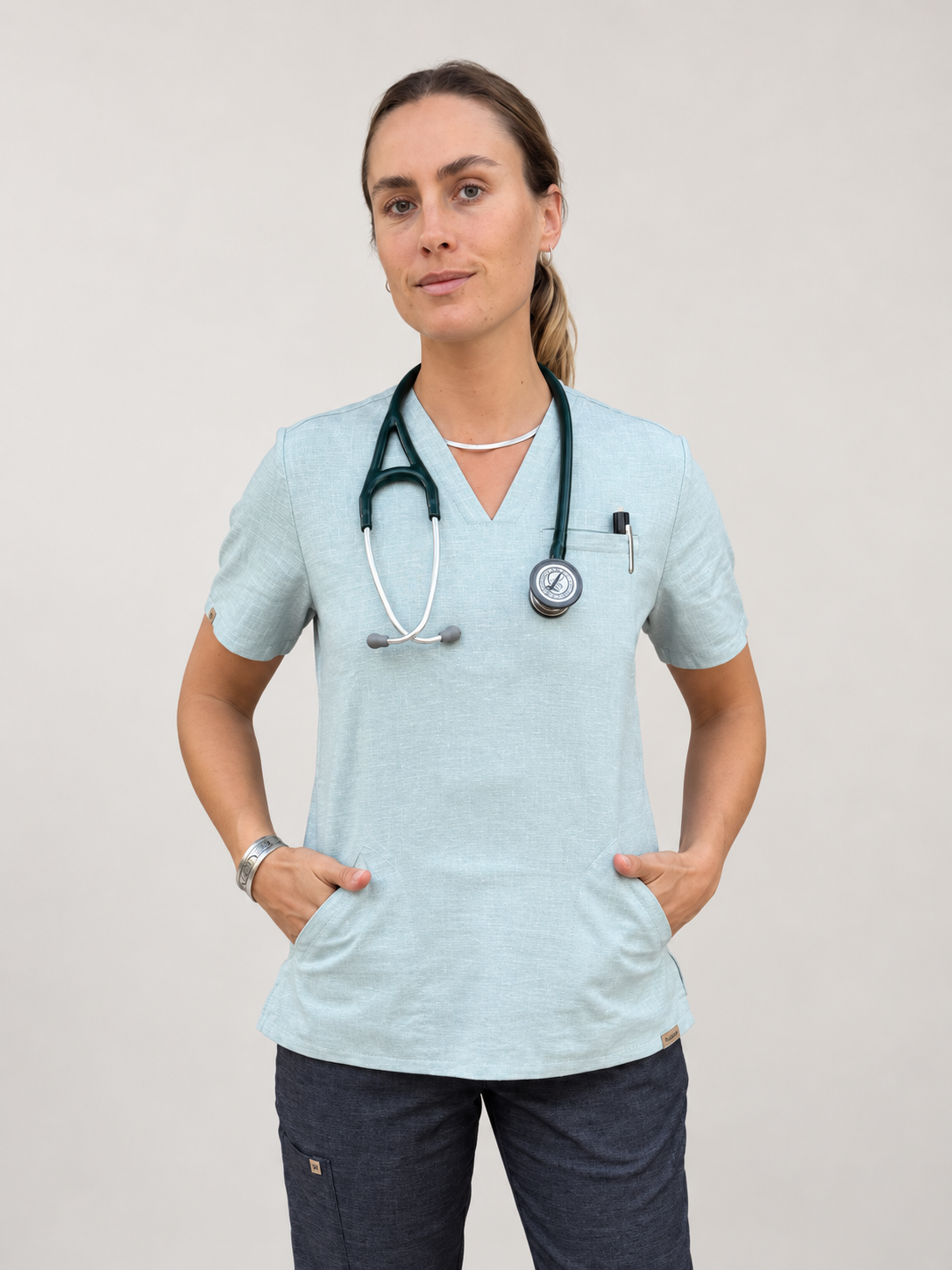 Siena Scrub Top, front view