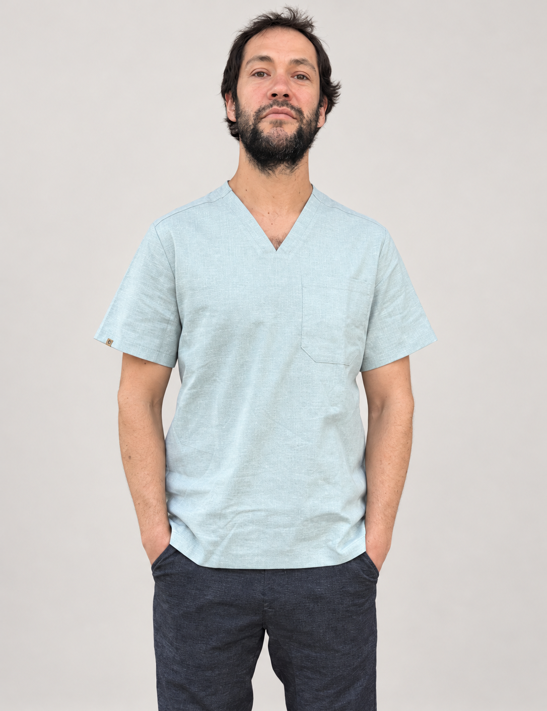 Venice Scrub Top, front top
