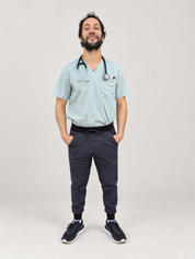 Venice Scrub Top and Lucca Scrub Pants, front outfit